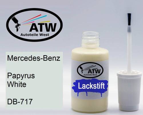 Mercedes-Benz, Papyrus White, DB-717: 20ml Lackstift, von ATW Autoteile West.